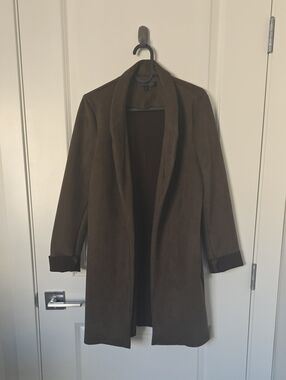 Dynamite Olive Open Front Jacket